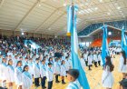 Más de 1.400 alumnos de Rawson prometieron lealtad a la Bandera Argentina