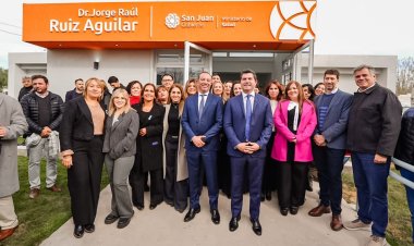Orrego inauguró la ampliación y remodelación del CAPS Ruiz Aguilar para fortalecer la atención de salud en Chimbas