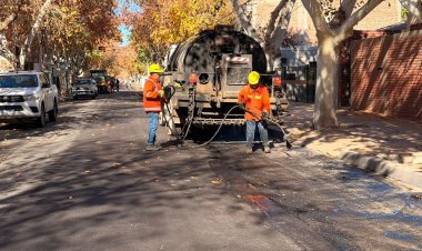 La pavimentación llegó al corazón del centro sanjuanino: comenzaron los trabajos sobre calle Caseros