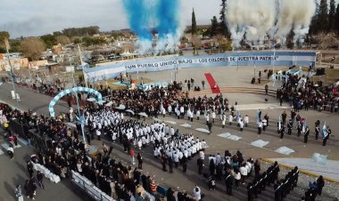 Alumnos de 9 de Julio realizaron la Promesa de Lealtad a la Bandera
