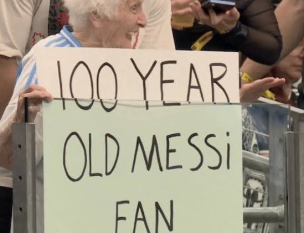 Quién es la abuela de 100 años fanática de Lionel Messi que es récord Guinness