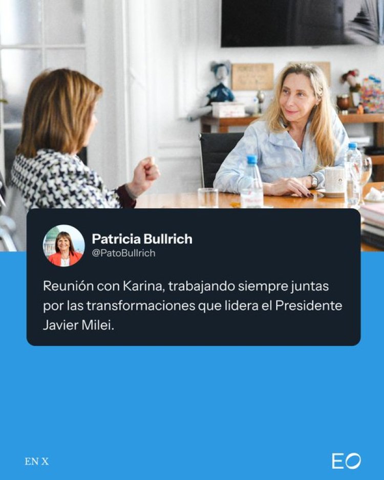 Karina Milei se mostró junto a Patricia Bullrich