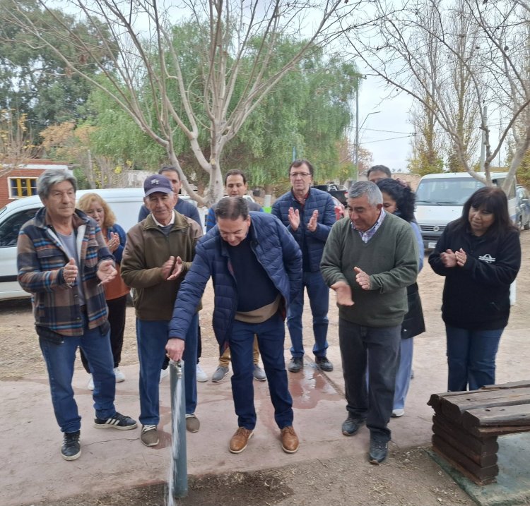 Albardón: Inauguraron perforación de agua potable en Las Tierritas