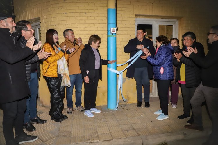 Jáchal inauguró obra de pavimentación e iluminación LED en calles Sarmiento y Rawson