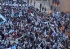 Argentina finalista: mas de 20 detenidos en los festejos en la Plaza 25 de Mayo