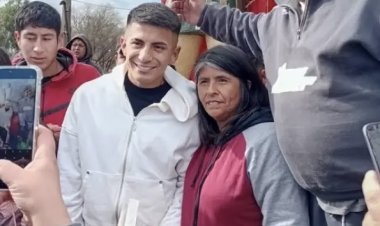 El jugador de la Scaloneta Almada vino a la Difunta Correa