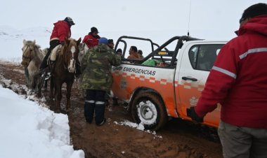 Protección Civil coordinó operativos de asistencia tras las intensas nevadas