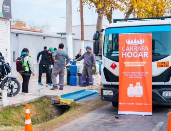 Garrafa Hogar llega con su operativo a Rawson, 9 de Julio, Chimbas y Calingasta