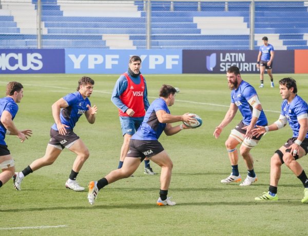 Los Pumas realizaron su primer entrenamiento en San Juan de cara al duelo con Gales