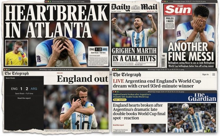 Los medios británicos lamentaron la derrota, destacaron a Messi y denunciaron “artimañas” de la Selección