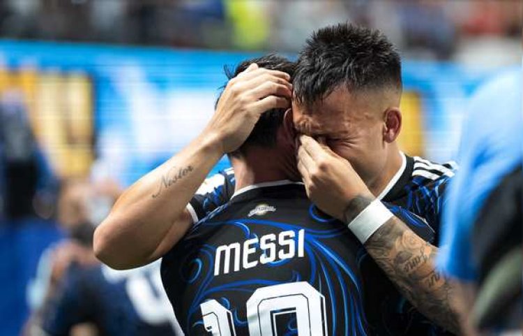Lautaro Martínez recordó a sus padres tras el triunfo ante Inglaterra