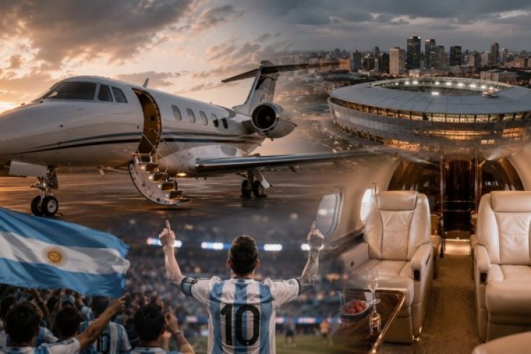 Así es el jet privado que va de Buenos Aires a la final del Mundial, con pasajes de USD 35.000