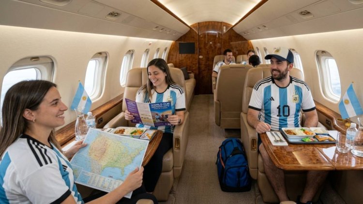 Así es el jet privado que va de Buenos Aires a la final del Mundial, con pasajes de USD 35.000