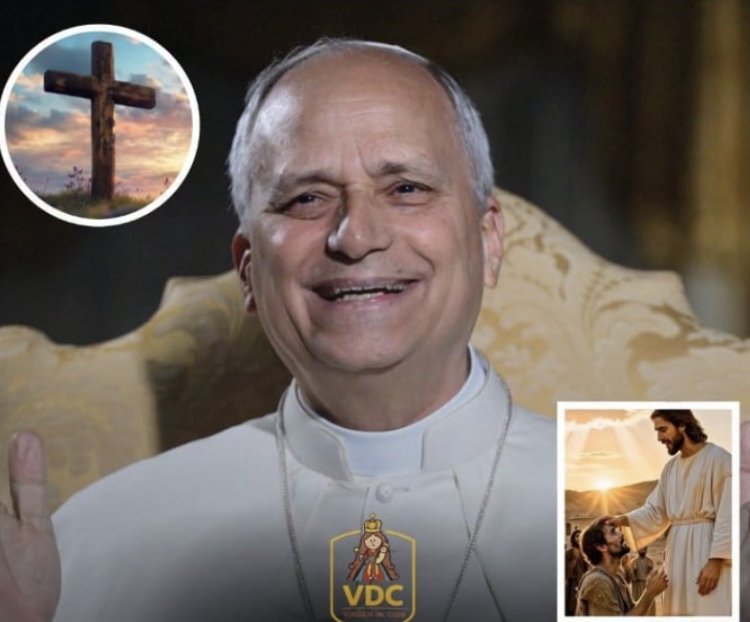 Papa León: "Pon tus planes en manos de Dios, vive con fe en la tierra y el éxito llegará por añadidura”