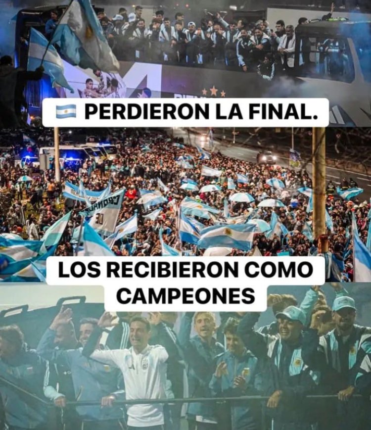 Llegó el avión con parte de la Selección subcampeona del Mundo