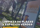 La Ciudad continúa con la limpieza y mantenimiento de plazas y espacios verdes del sector sur