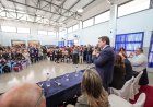 Orrego inauguró la ampliación de una escuela en Difunta Correa que brinda más espacios y herramientas para los estudiantes