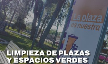 La Ciudad continúa con el mantenimiento de plazas y espacios verdes en el sector sur