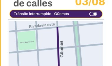 Capital informa cortes y desvíos de tránsito por obras en distintos frentes de trabajo