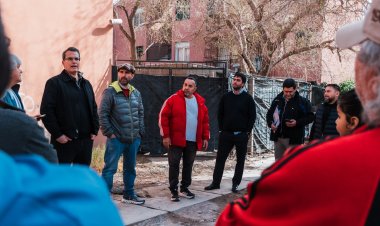 Con fondos municipales, Rawson avanza con la obra de cloacas del Barrio SUTIAGYF