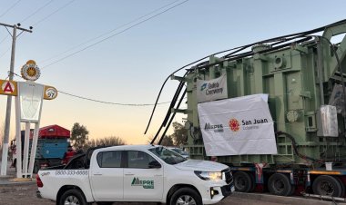 Llega el nuevo transformador de potencia para San Juan