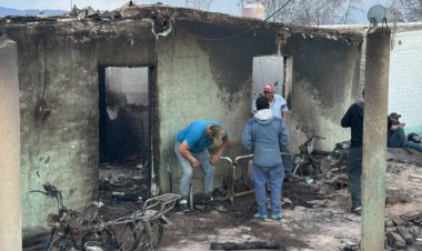 El Gobierno Provincial asiste a las familias tras el incendio de 18 viviendas en Pocito