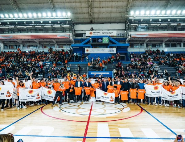El gobernador Orrego encabezó el lanzamiento de la etapa final de los Juegos Deportivos Provinciales Evita en San Juan