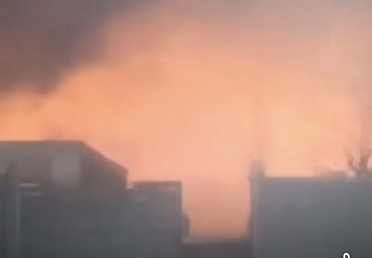 Incendio de pastizales en Albardón puso en alerta a viviendas cercanas