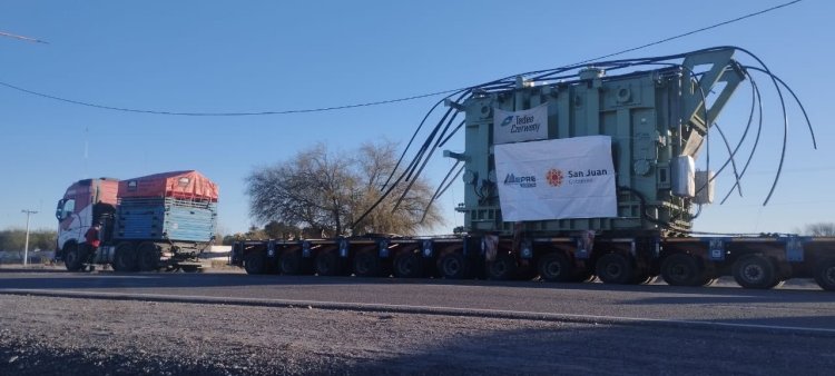 Llega el nuevo transformador de potencia para San Juan