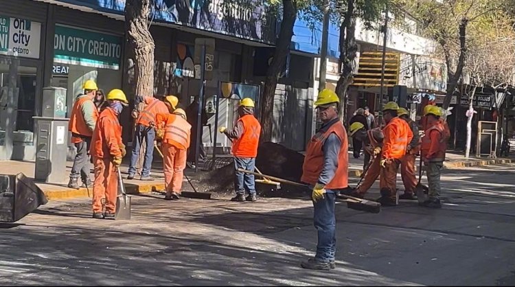 Plan 50 Cuadras: la intendente Susana Laciar destacó que la pavimentación ya alcanzó un 40 por ciento de avance
