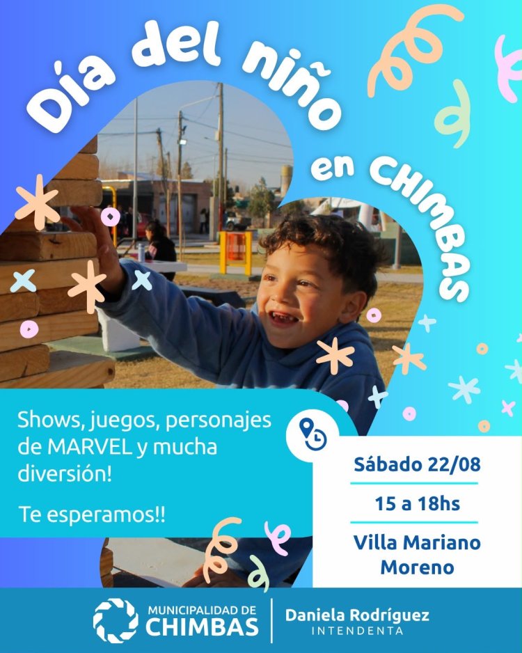 Continúan los festejos por el Día del Niño en distintos puntos de Chimbas