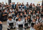 Espejo acompañó la entrega de computadoras en la escuela EPET y destacó la importancia de la conectividad educativa