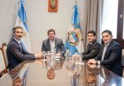 Orrego recibió  autoridades de una compañía aérea low cost