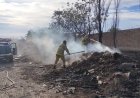 Máxima precaución en Médano de Oro: combaten focos de incendio y piden no encender fuego ante el Zonda