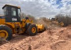 Hidráulica avanza con el encauzamiento del río Bermejo para mitigar el riesgo de ingreso de agua al pueblo