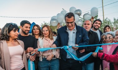 En el día de la despedida de Messi, Rawson homenajeó al capitán inaugurando un playón con su nombre