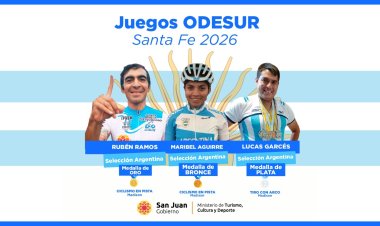 San Juan aportó tres nuevas medallas para la Argentina en los Juegos Suramericanos Santa Fe 2026