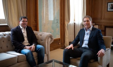 Santilli recibió a Orrego en la Casa Rosada