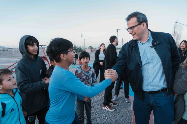 Rawson inauguró la nueva Plaza La Paz en Barrio Los Plásticos