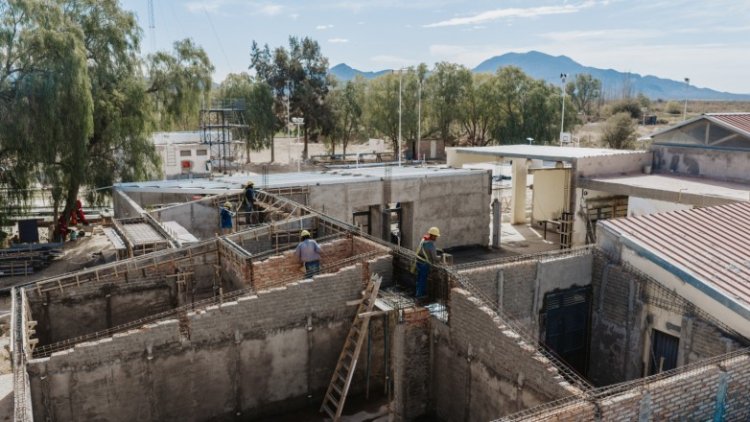 La obra de la Escuela Gascón en Jáchal alcanzó un 86 % de avance