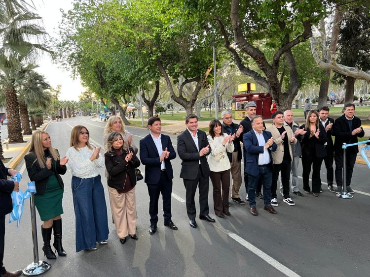 Orrego inauguró las obras de la avenida Libertador