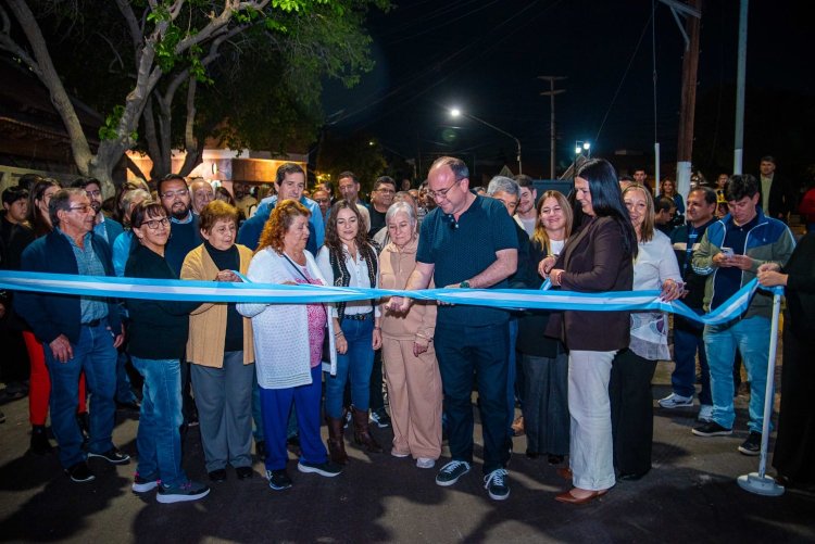 Miodowsky inauguró en 20 días el pavimento de los cinco pasajes del Barrio 2 de Agosto
