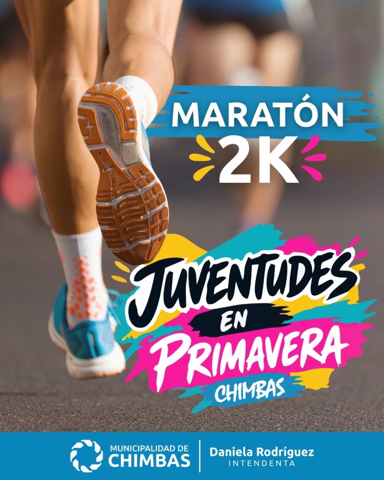 Chimbas celebrará la primavera con “Juventudes en Primavera” y una Maratón 2K en el Parque