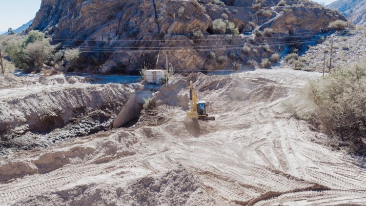 El Gobierno avanza con obras de encauzamiento y protección en el Dique Soldano ante las crecientes