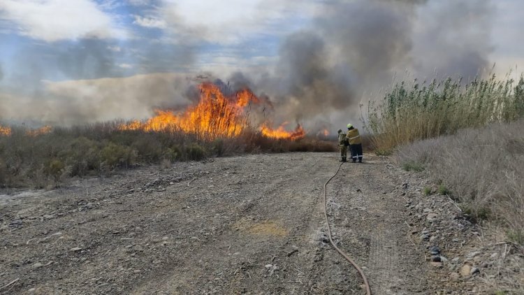 Rawson acompaña a las familias afectadas por los incendios con un operativo de asistencia en Médano de Oro y El Medanito