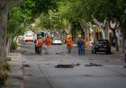 Continúan  los trabajos de repavimentación y ordenamiento del tránsito en calle Santa Fe