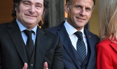 Javier Milei se reunió con el presidente francés Emmanuel Macron