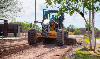 Rivadavia comenzó el pavimento del Loteo Rumbos con fondos municipales
