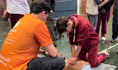 RCP y primeros auxilios: capacitan a voluntarios de IRONMAN San Juan