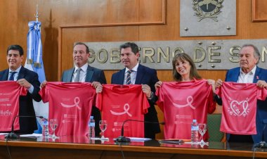 Orrego encabezó el lanzamiento de la maratón para prevenir el cáncer de mama